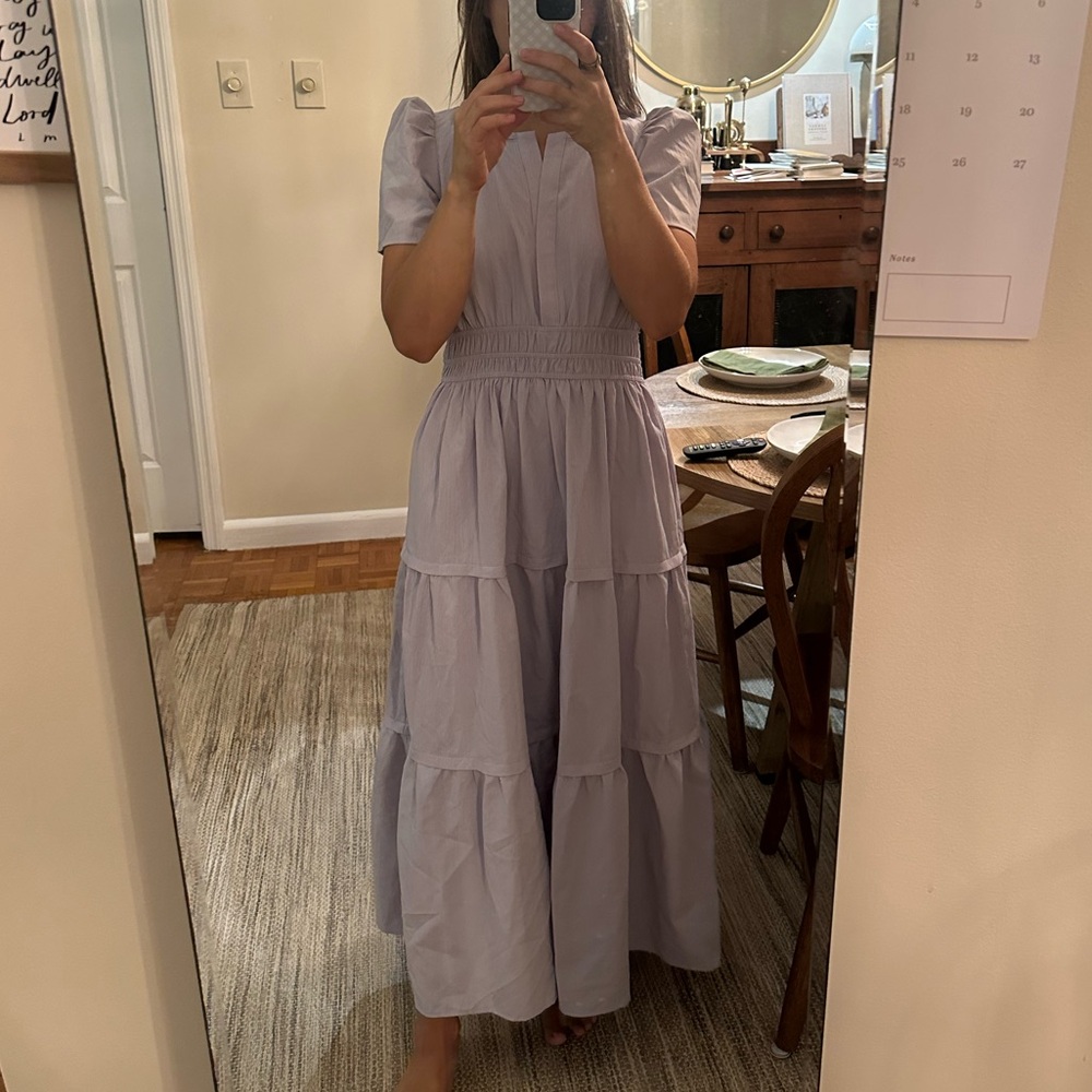 entro Lavender Tiered Maxi Dress